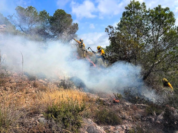 Actualización: Incendio en Los Garres. El fuego queda controlado tras arrasar 177 hectáreas en El Valle-Carrascoy